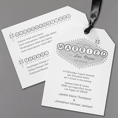 Las Vegas Wedding Invitation